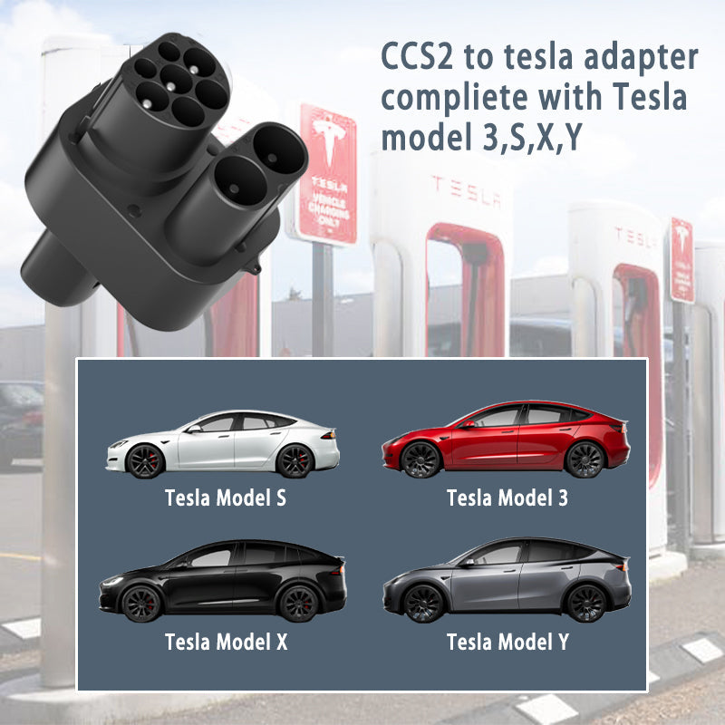 CCS2 to Tesla Dual(DC+AC) Adapter: Charge Your Tesla Hassle-Free in Europe