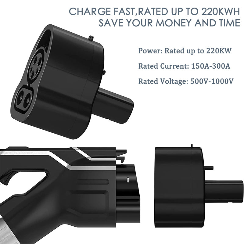 O2EVSE CCS1+J1772  CCS Charger Adapter for Tesla - For Tesla Owners Only - Fast Charge Your Tesla with CCS Chargers (Black)